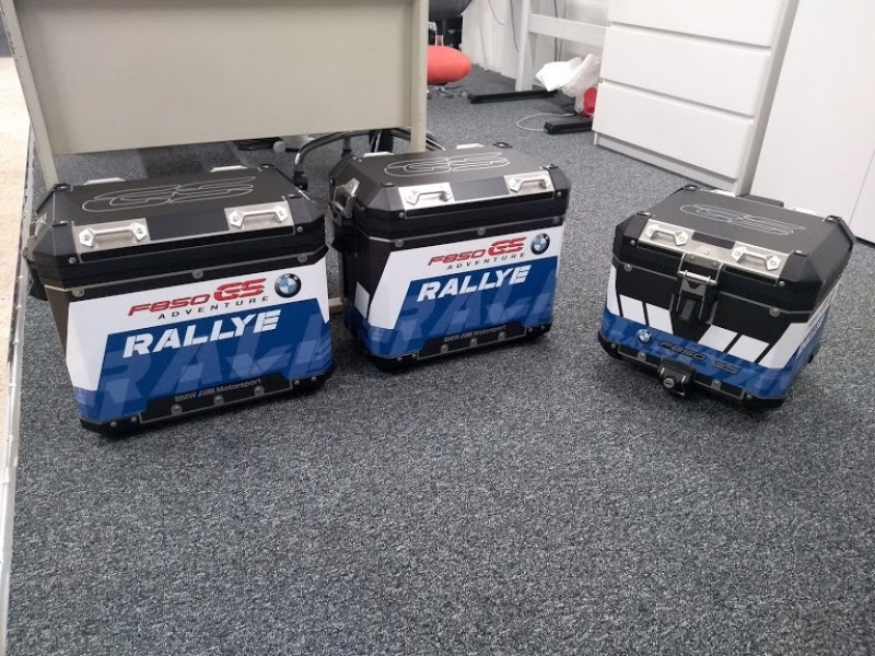 Decoração de Malas Laterais e Top Case BMW Rallye