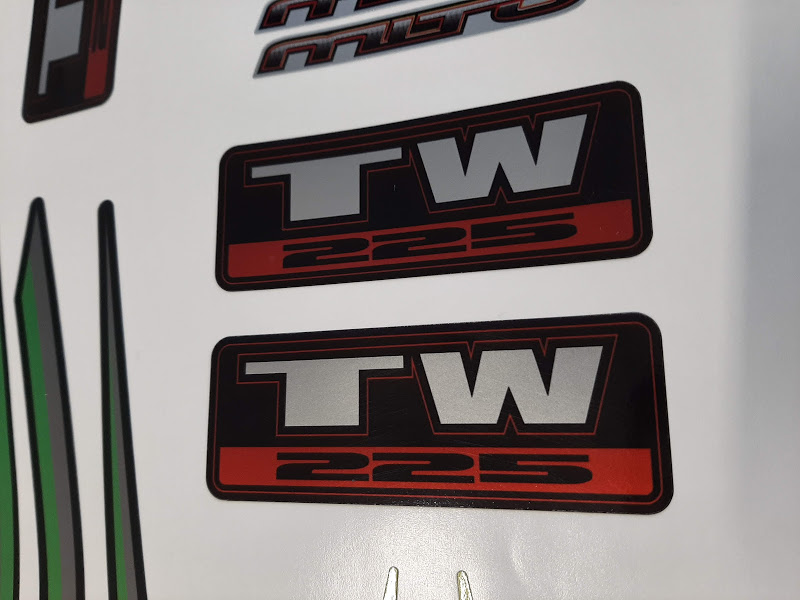 Autocolantes identificativos TW225 para Yamaha